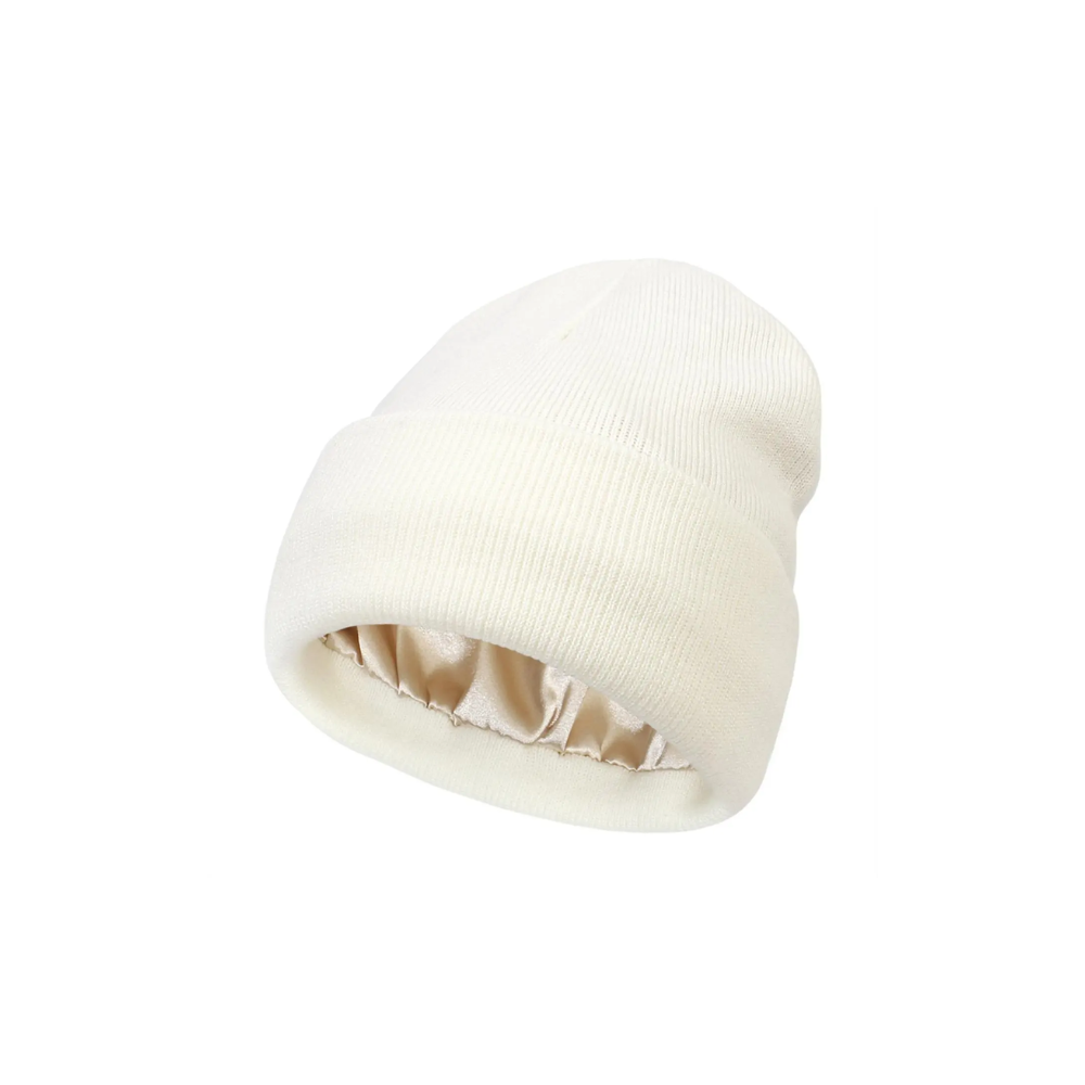Satin-Lined Beanie